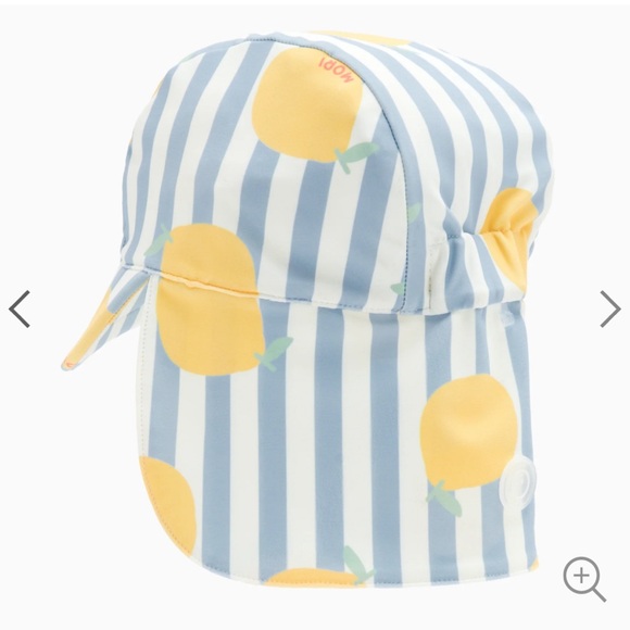 NWT Baby Mori Lemon Sunsafe Swim Hat for Infant Newborn Unisex 0-3 months - Picture 2 of 5